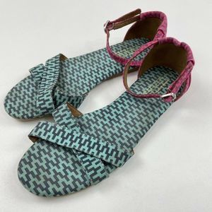 Jonathan Adler For TOMS Ankle Strap Flat Sandals